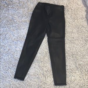 Black Leather Pants from Zara